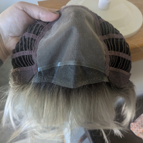 Estetica Kennedy Full Mono Wig In SILVERSUNRT8 - Picture 3 of 5